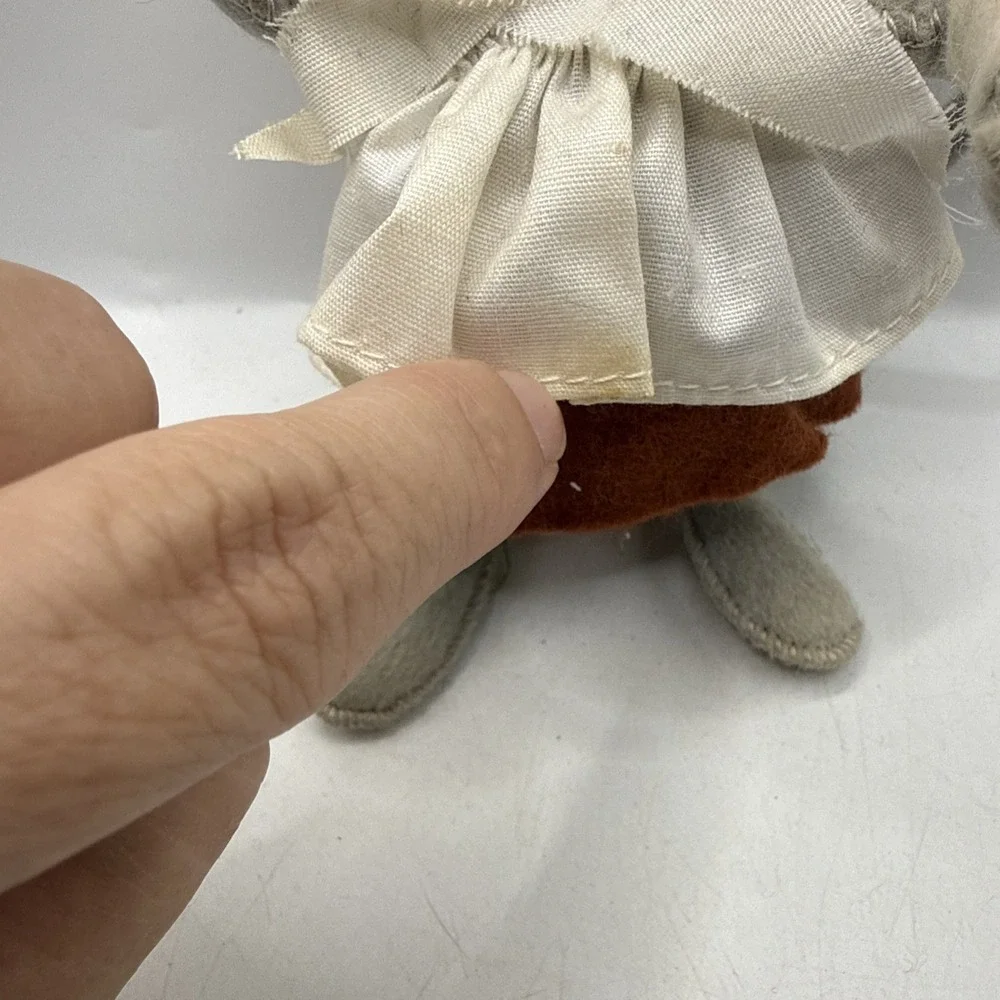 Lot Of 3 Vintage Annalee Dolls Thanksgiving Lot Native Indian Pilgrim Mouse